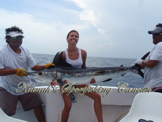 Isla Mujeres white marlin fishing